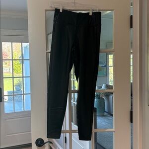 Athleta Black Faux Leather Leggings